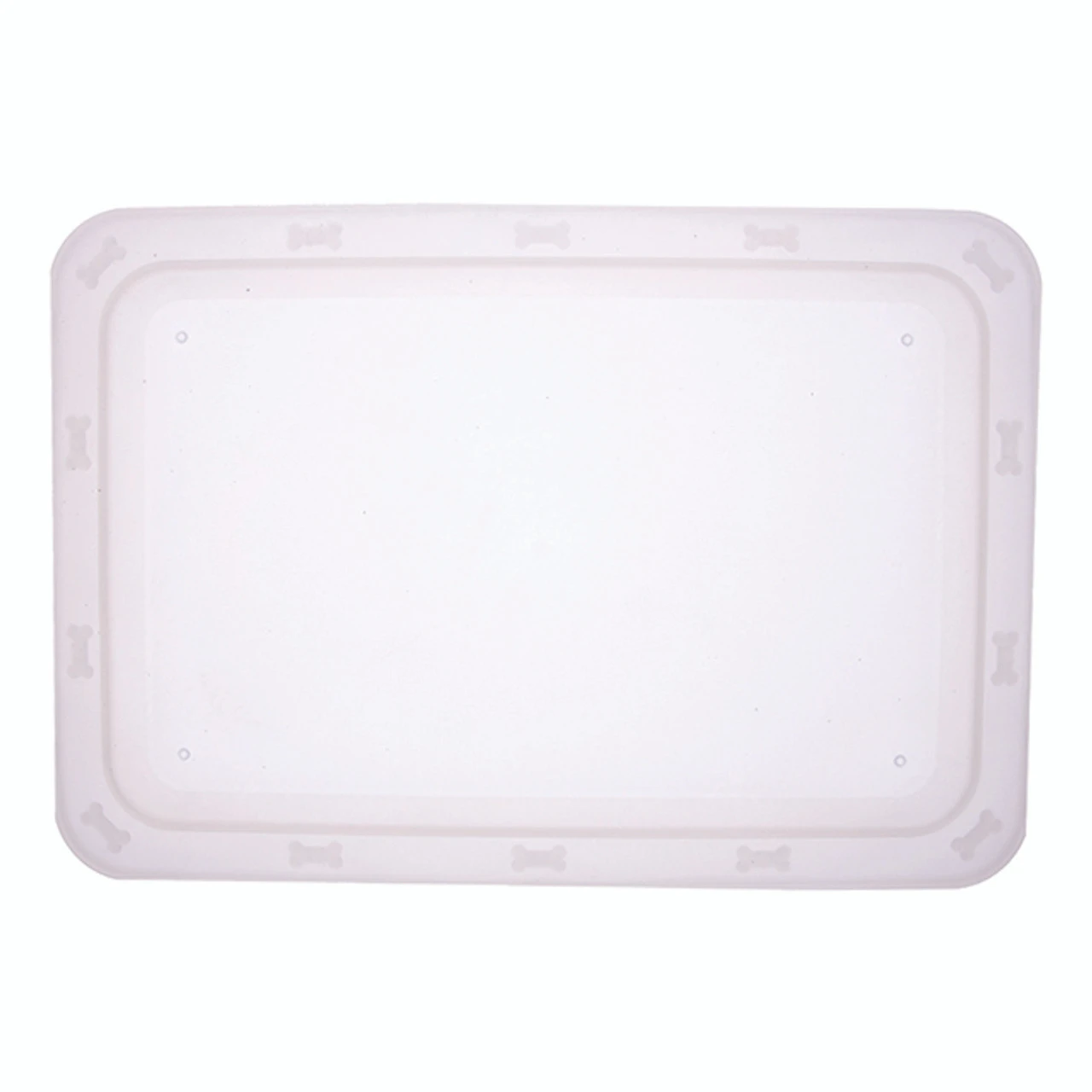 Petrageous Bone 'n Up For Dinner Tray, Non Slip, Clear 3 Petrageous Bone 'n Up For Dinner Tray, Non Slip, Clear