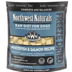 Northwest Naturals Raw Freeze-Dried White Fish/Salmon Nuggets, 12oz