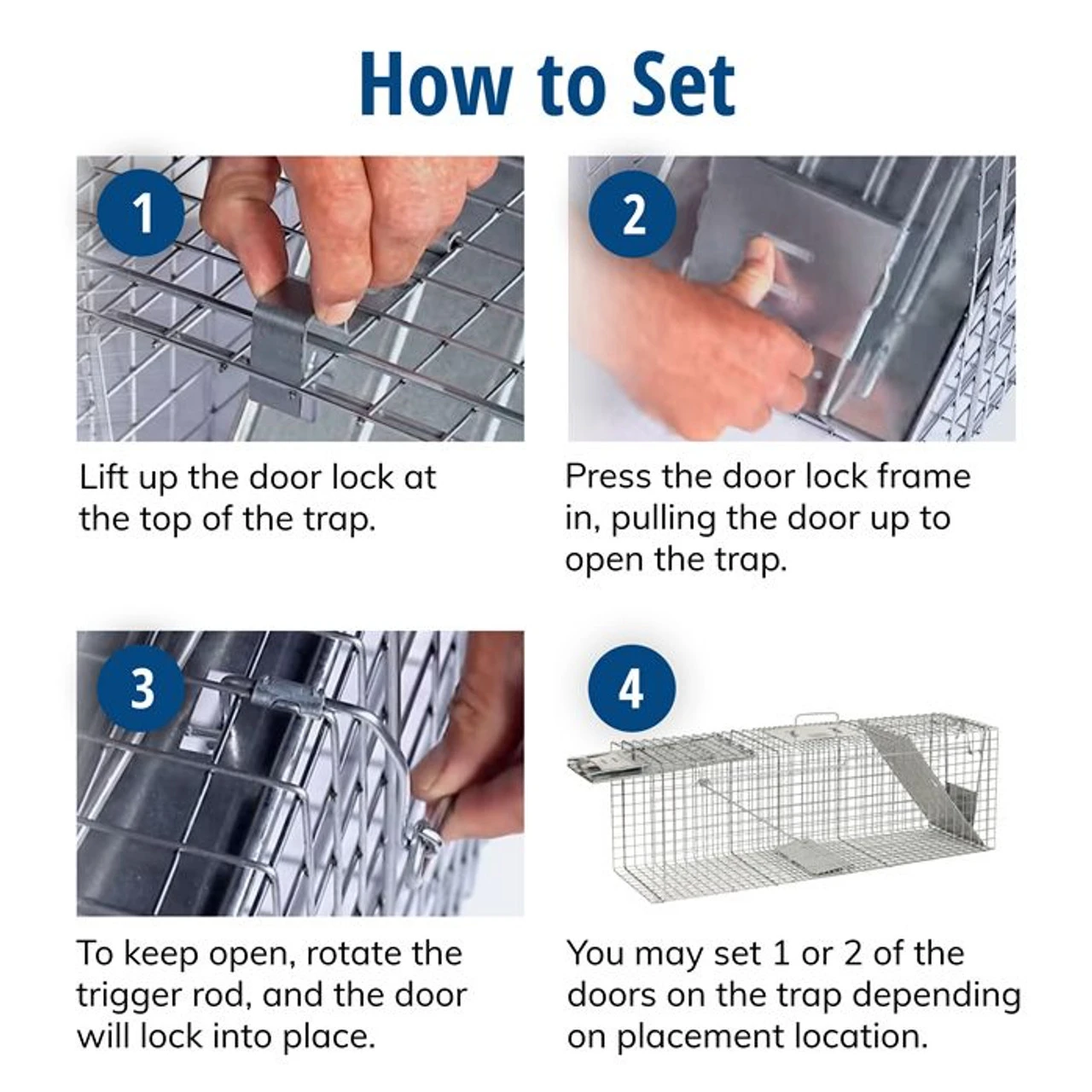Havahart 1045 Live Animal Two-Door Trap 6 Havahart 1045 Live Animal Two-Door Trap - Image 4