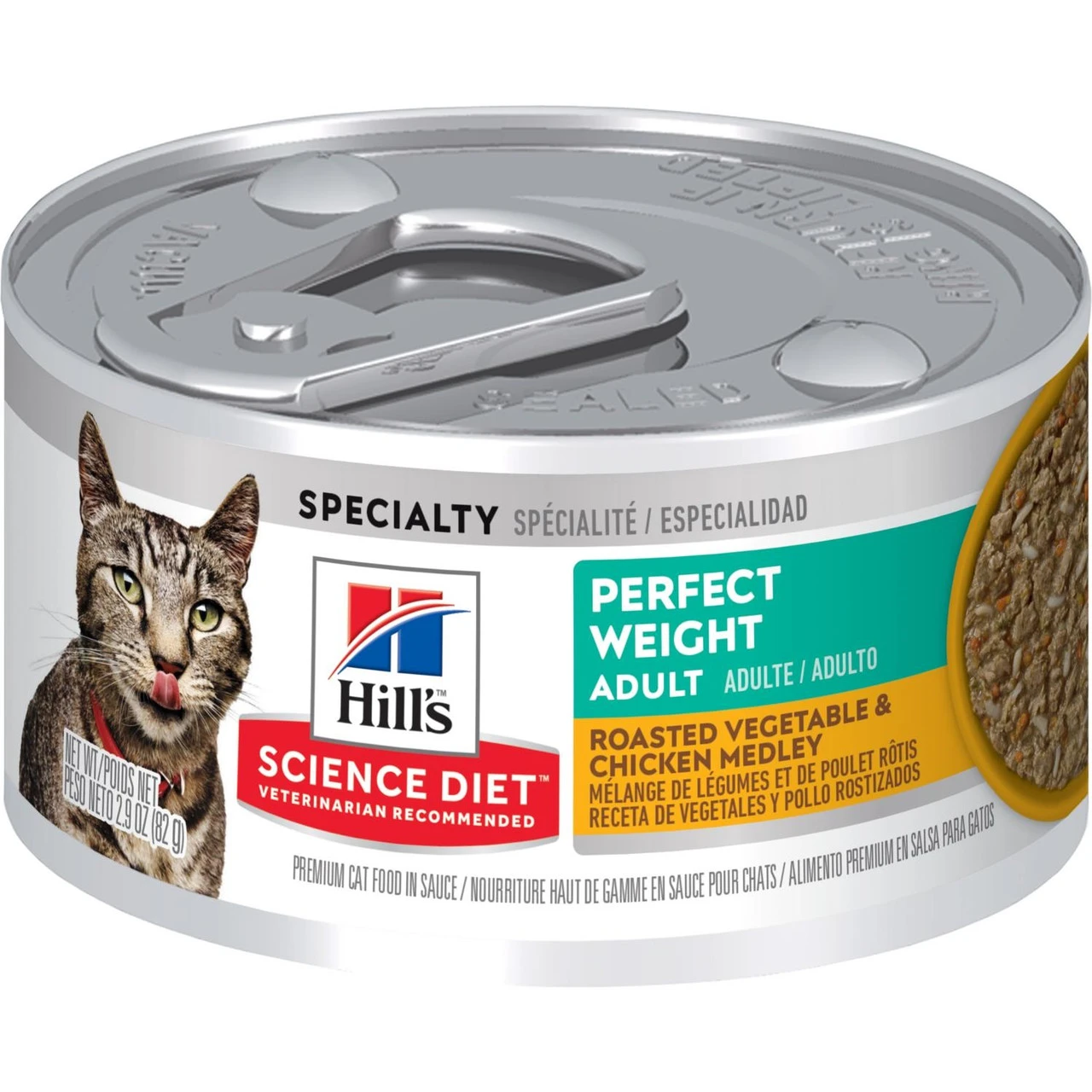 Science Diet Cat Perfect Weight Vegetable & Chicken, 2.9oz 3 Science Diet Cat Perfect Weight Vegetable & Chicken, 2.9oz