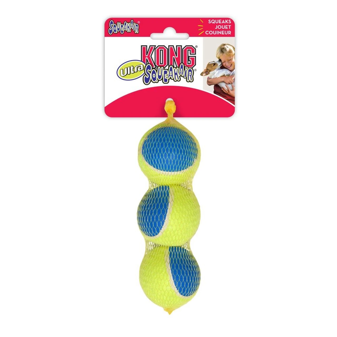 Kong Ultra SqueakAir Balls Medium, 3 Pack 3 Kong Ultra SqueakAir Balls Medium, 3 Pack