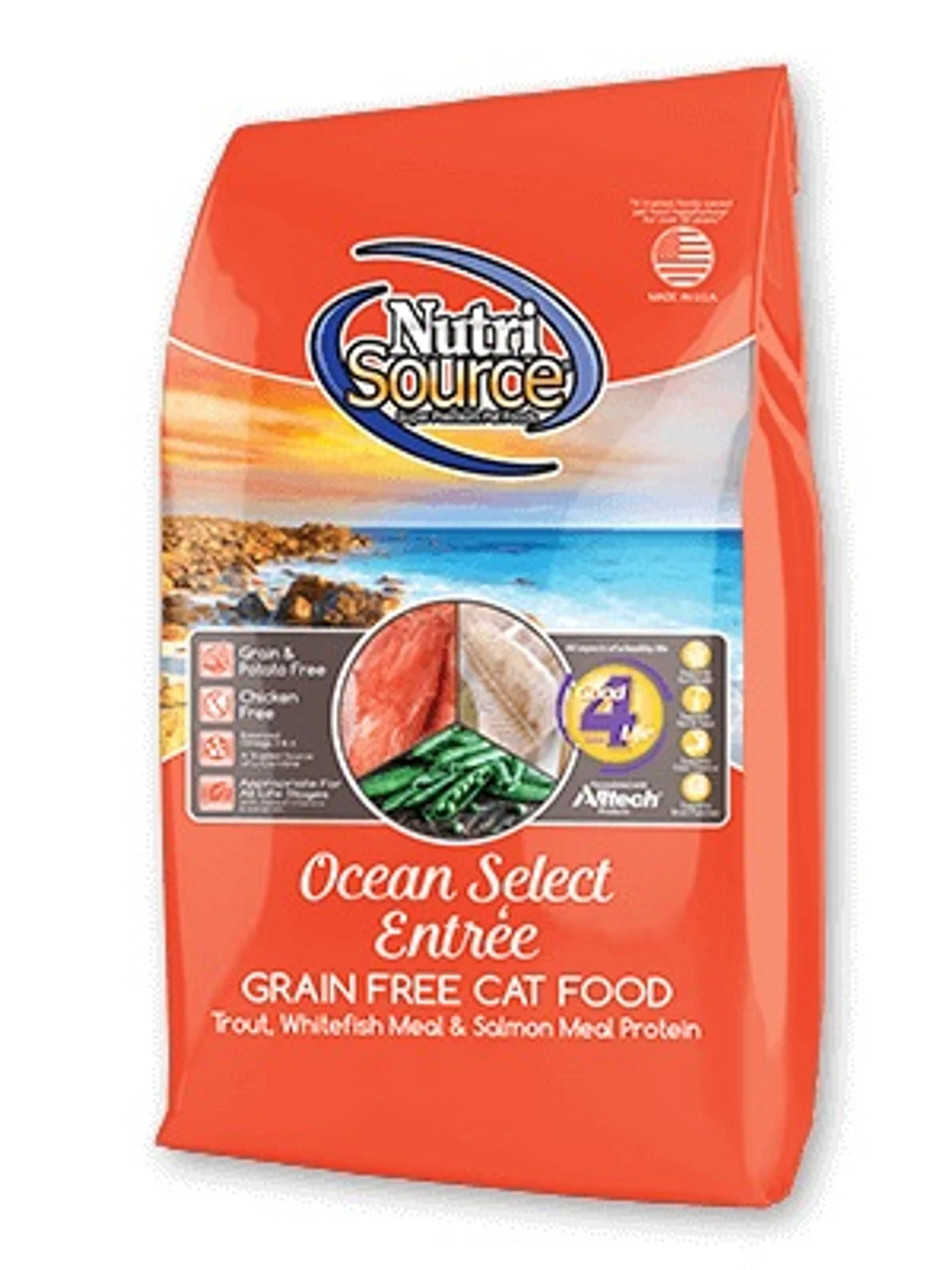 NutriSource Cat Grain Free Ocean Select, 2.2lb 3 NutriSource Cat Grain Free Ocean Select, 2.2lb