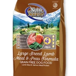 NutriSource Grain Free Large Breed Lamb & Pea, 30lb