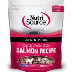 NutriSource Grain Free Soft & Tender Bites Salmon, 6oz
