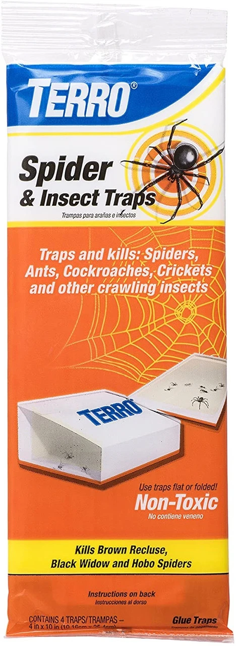 Terro Spider & Insect Glue Traps, 4pc 3 Terro Spider & Insect Glue Traps, 4pc