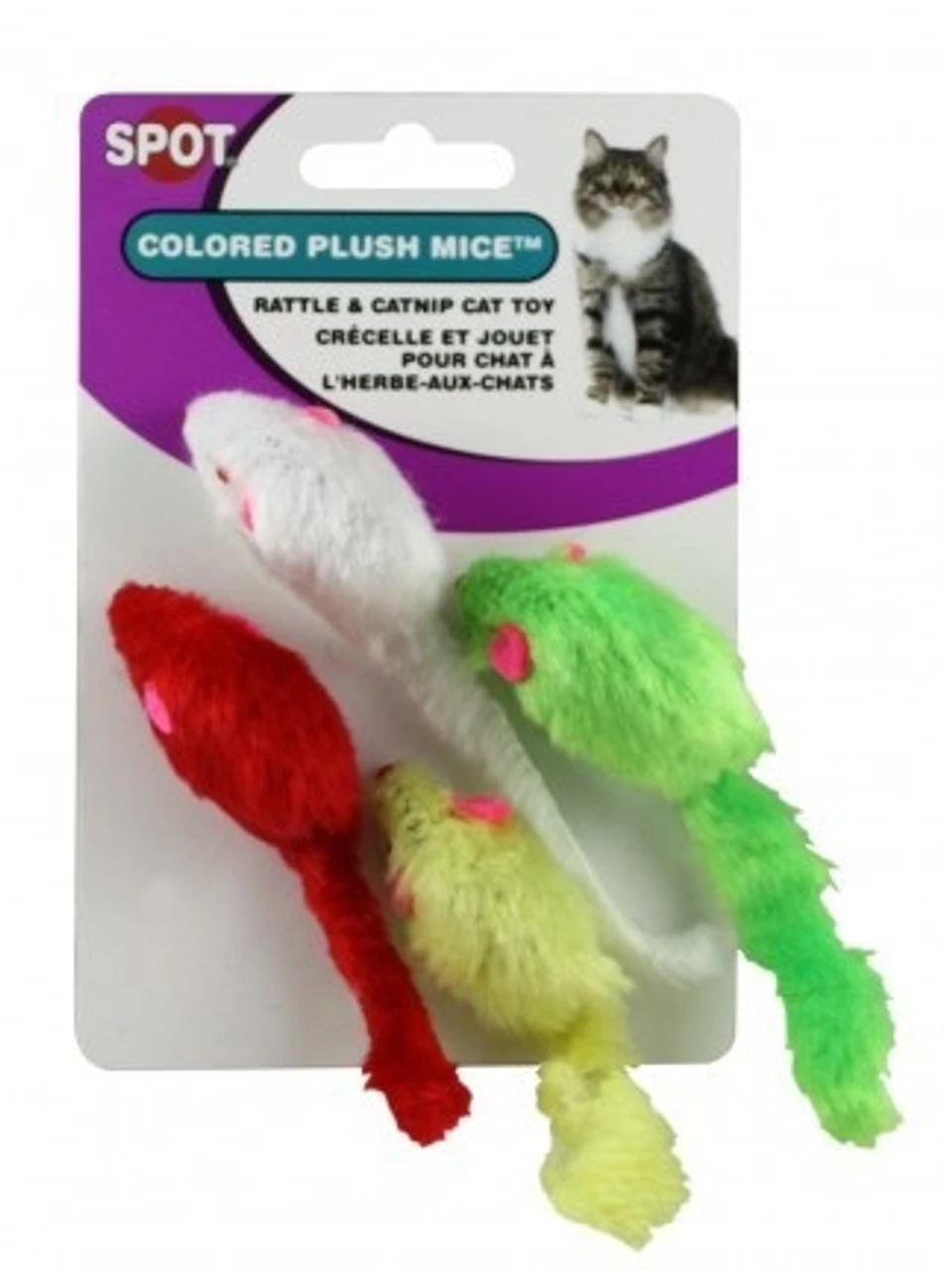 Ethical Pet Plush Mice, 4pc 3 Ethical Pet Plush Mice, 4pc