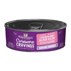 Stella & Chewy's Carnivore Cravings Savory Shreds Chicken/Salmon Recipe, 2.8z