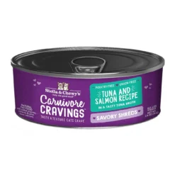 Stella & Chewy's Carnivore Cravings Savory Shreds Tuna/Salmon Recipe, 2.8z