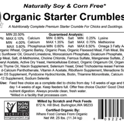 Scratch And Peck Organic Starter Crumbles + Grub Protein, 35 LBS 8 Scratch And Peck Organic Starter Crumbles + Grub Protein, 35 LBS -Garden Supplies Sales 2024 2032 25 313.21 65143.1650920258