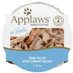 Applaws Tuna Fillet With Shrimp In Broth (Pot), 2.12z