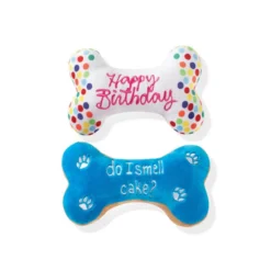 Fringe Birthday Bone Dog Toy
