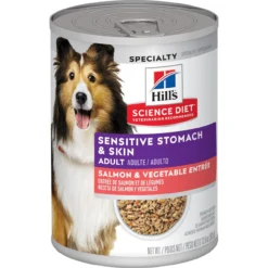 Science Diet Adult Sensitive Stomach & Skin Salmon, 12.8oz