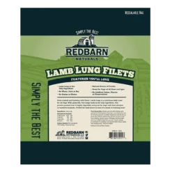 Redbarn Lamb Lung Fillets, 10oz -Garden Supplies Sales 2024 310011 LambLung Filets PackageBack RGB72dpi 1900x 52442.1659294615
