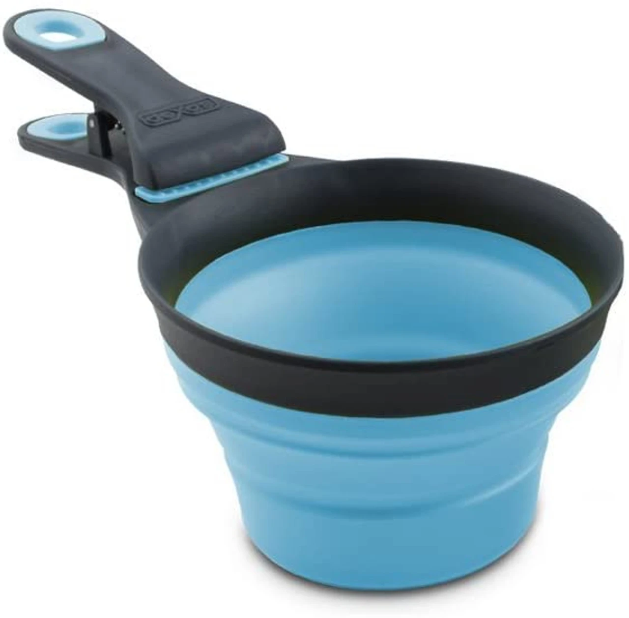 Dexas Collapsible Klipscoop, Blue 3 Dexas Collapsible Klipscoop, Blue