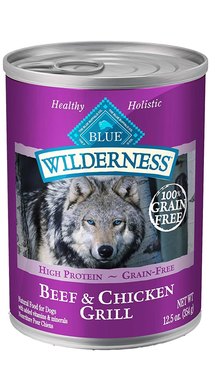 Blue Buffalo Blue Wilderness Beef & Chicken, 12.5oz 3 Blue Buffalo Blue Wilderness Beef & Chicken, 12.5oz