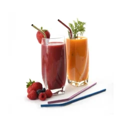 Norpro 4 Stainless Steel Metallic Drinking Straws With 2 Cleaning Brushes -Garden Supplies Sales 2024 455 smoothiesw 28130.1634170147