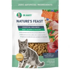 Dr. Marty Nature's Feast Essential Wellness Beef, Salmon And Poultry Freeze Dried Raw Cat Food