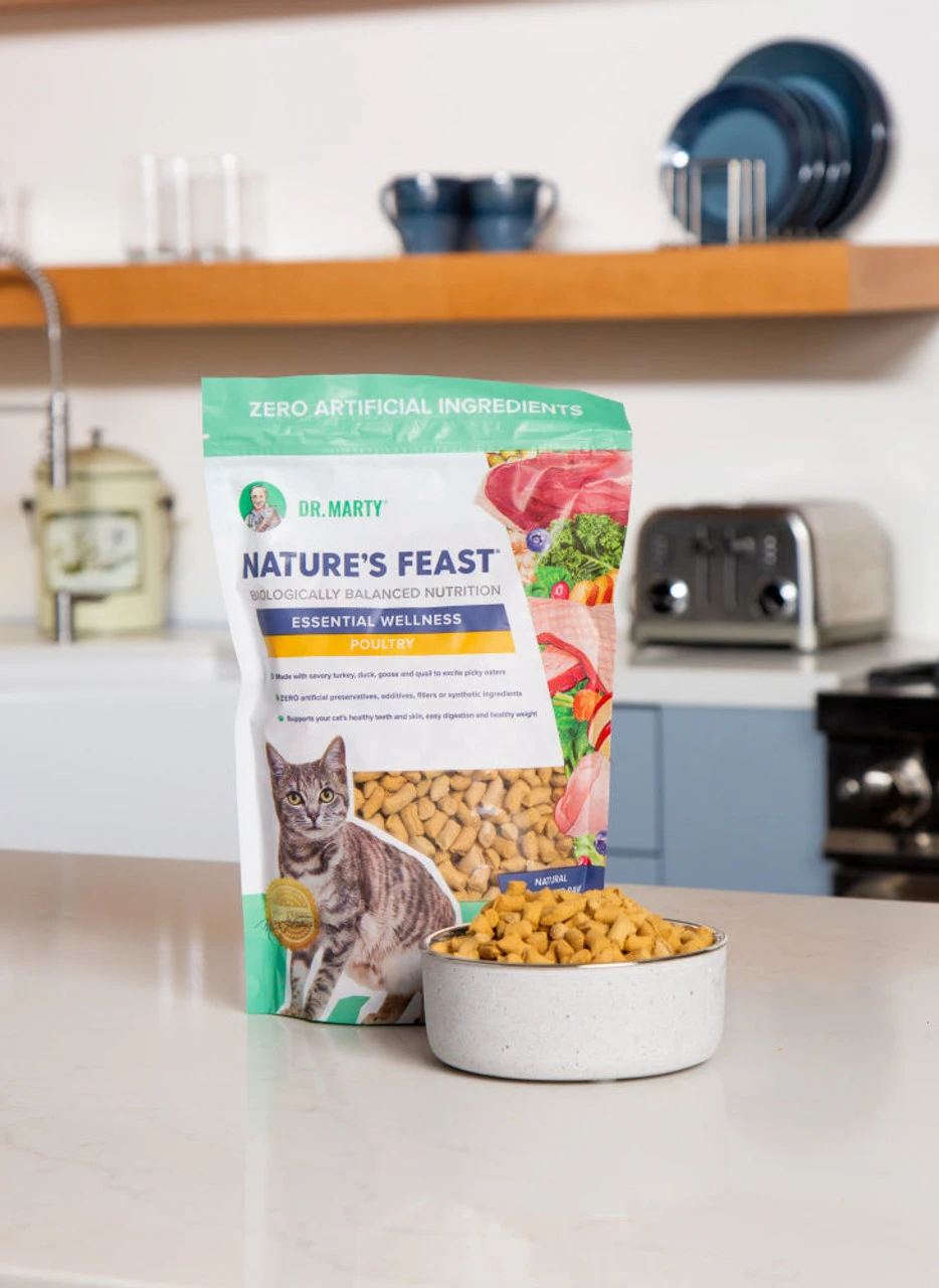 Dr. Marty Nature's Feast Essential Wellness Poultry Freeze Dried Raw Cat Food 4 Dr. Marty Nature's Feast Essential Wellness Poultry Freeze Dried Raw Cat Food - Image 2