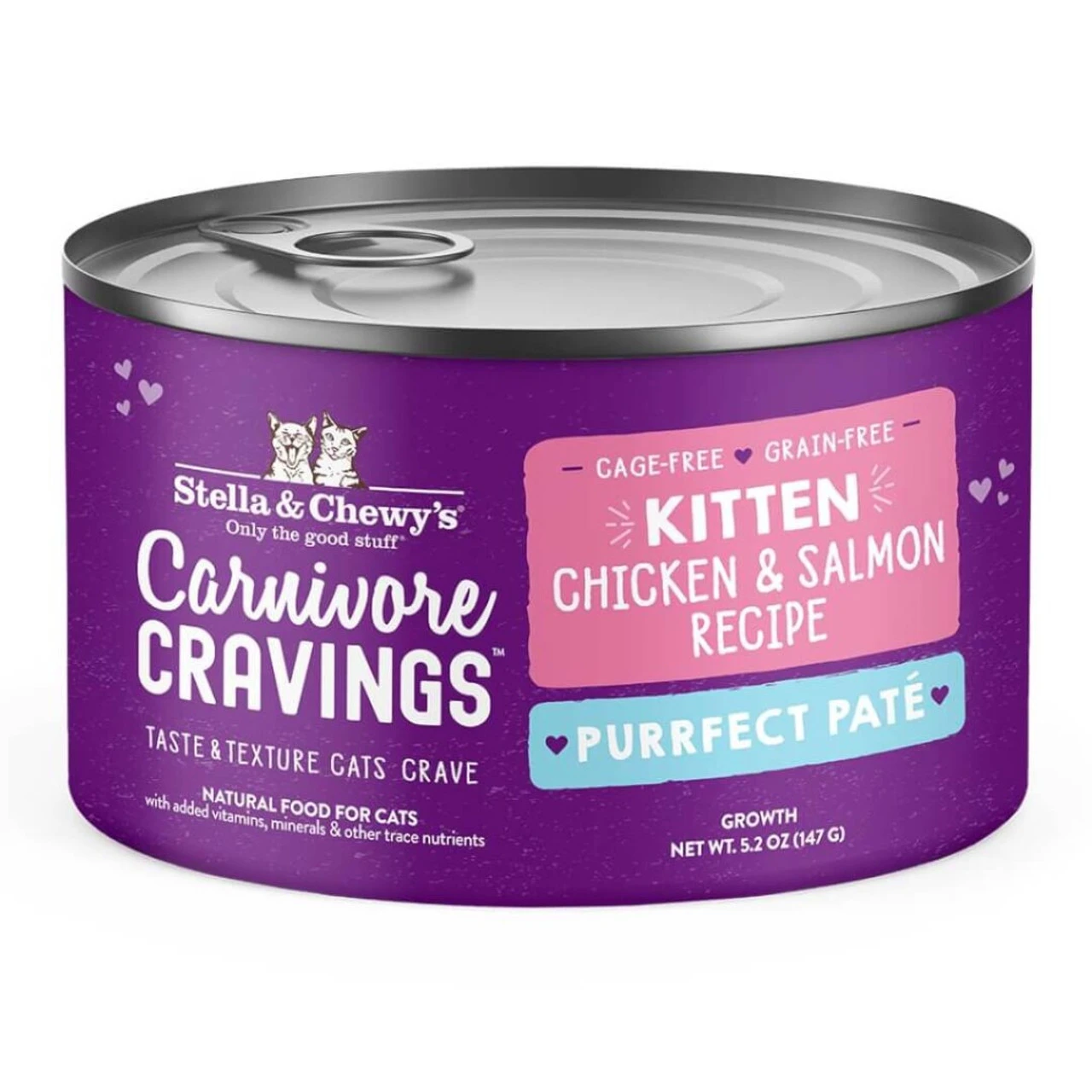 Stella & Chewy's Carnivore Cravings Purrfect Pate Kitten Chicken/Salmon Recipe, 2.8z 4 Stella & Chewy's Carnivore Cravings Purrfect Pate Kitten Chicken/Salmon Recipe, 2.8z - Image 2