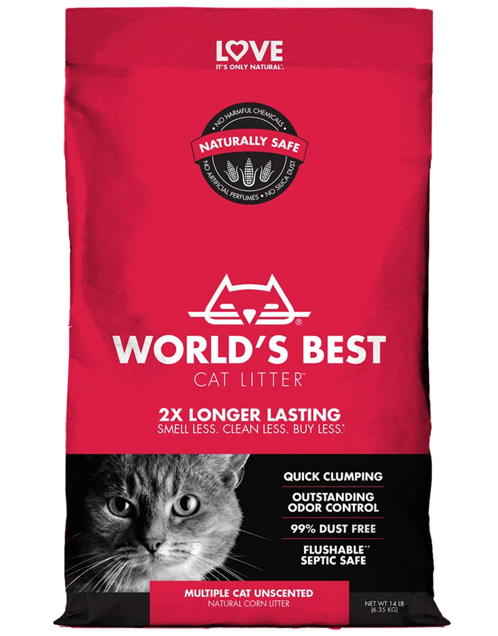 World's Best Cat Litter Multi Cat Unscented 3 World's Best Cat Litter Multi Cat Unscented