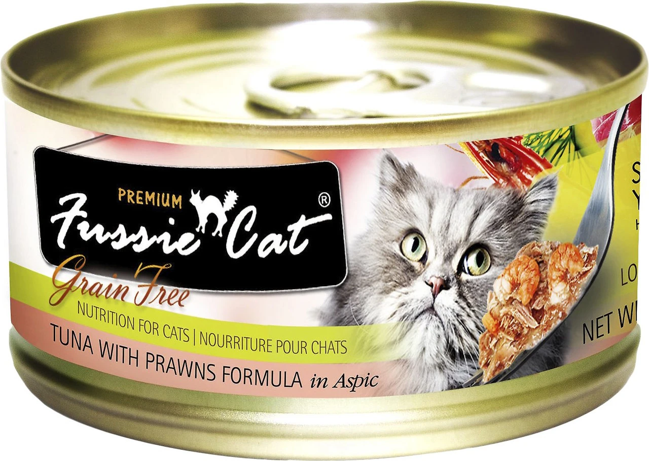 Fussie Cat Tuna & Prawns, 2.8oz 3 Fussie Cat Tuna & Prawns, 2.8oz