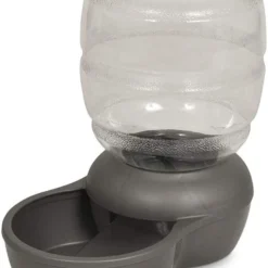 Petmate Replendish Feeder With Microban Silver