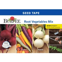 Burpee Root Vegetable Mix Seed Tape, 22.5ft