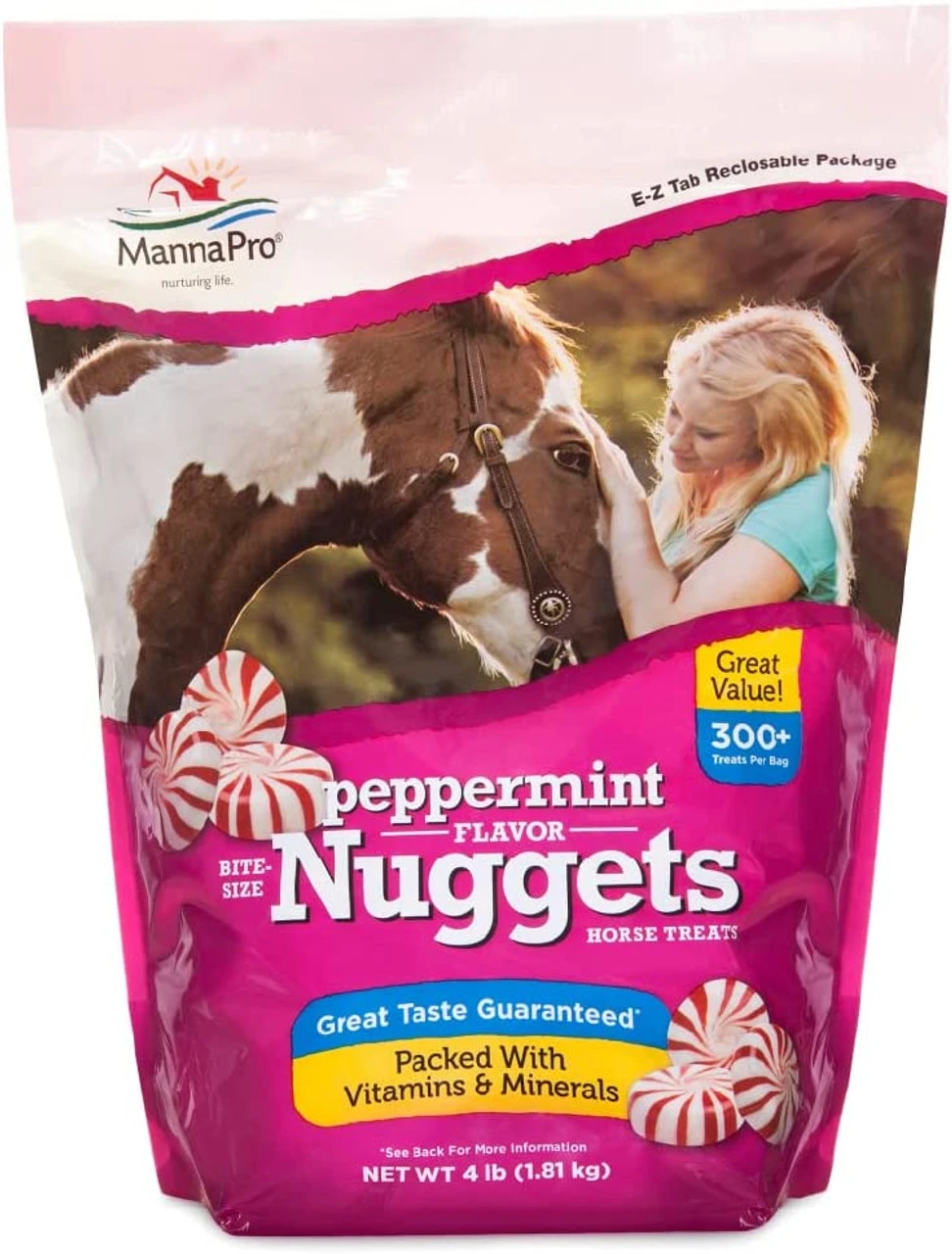 Manna Pro Bite Size Peppermint Nuggets, 4lb 3 Manna Pro Bite Size Peppermint Nuggets, 4lb