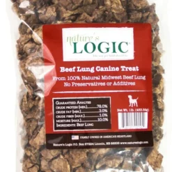 Nature's Logic Beef Lung Canine Treat, 1lb