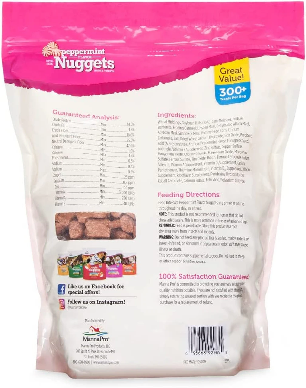 Manna Pro Bite Size Peppermint Nuggets, 4lb 4 Manna Pro Bite Size Peppermint Nuggets, 4lb - Image 2
