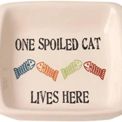 Petrageous One Spoiled Cat Saucer, 5 Inch