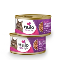 Nulo Freestyle Shredded Beef & Rainbow Trout Recipe In Gravy, 3oz