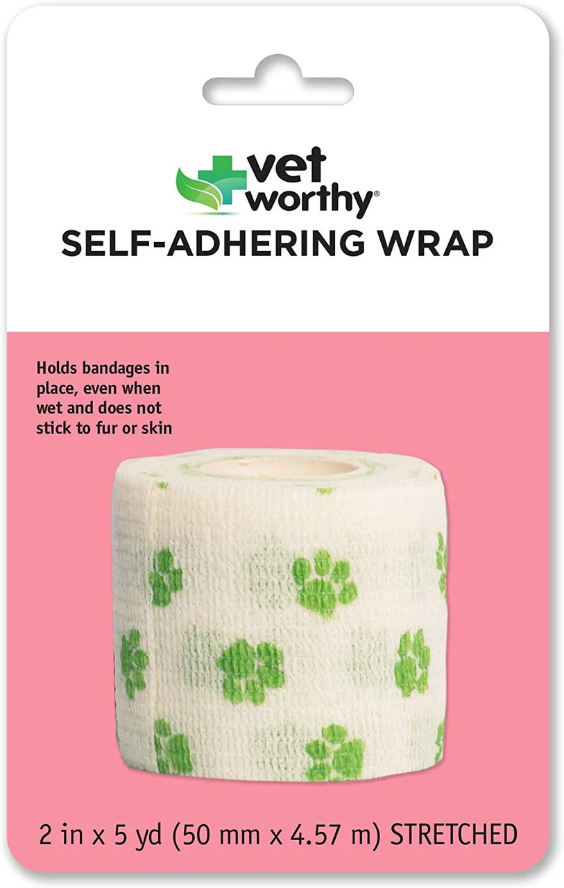 Vet Worthy Self-Adhering Wrap Paw Prints 3 Vet Worthy Self-Adhering Wrap Paw Prints
