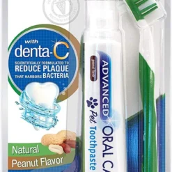 Nylabone Advanced Oral Care Natural Dog Dental Kit, 2.5oz