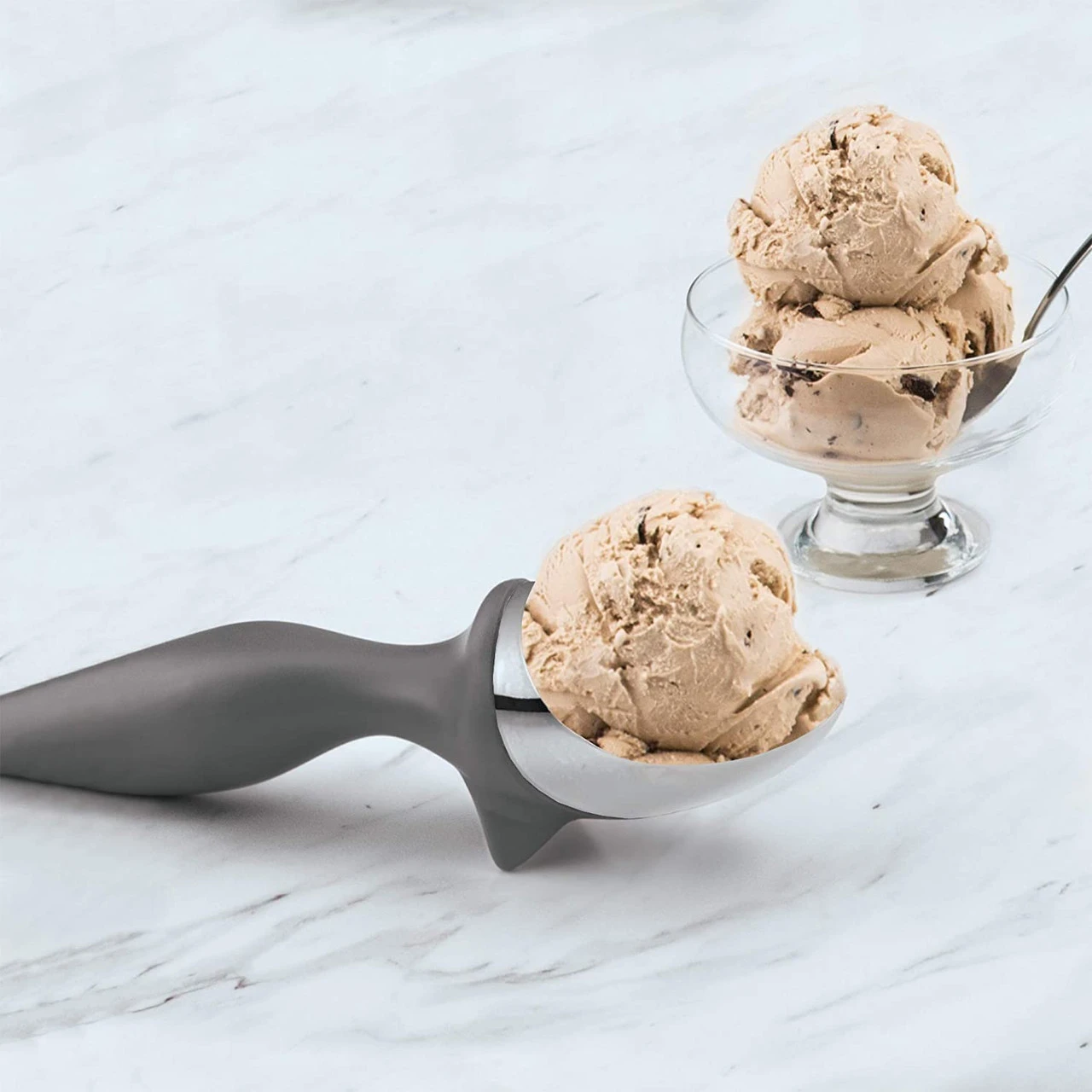 Tovolo Tilt Up Ice Cream Scoop, Charcoal 6 Tovolo Tilt Up Ice Cream Scoop, Charcoal - Image 4