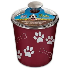 Loving Pet Bella Bowl Canister Merlot