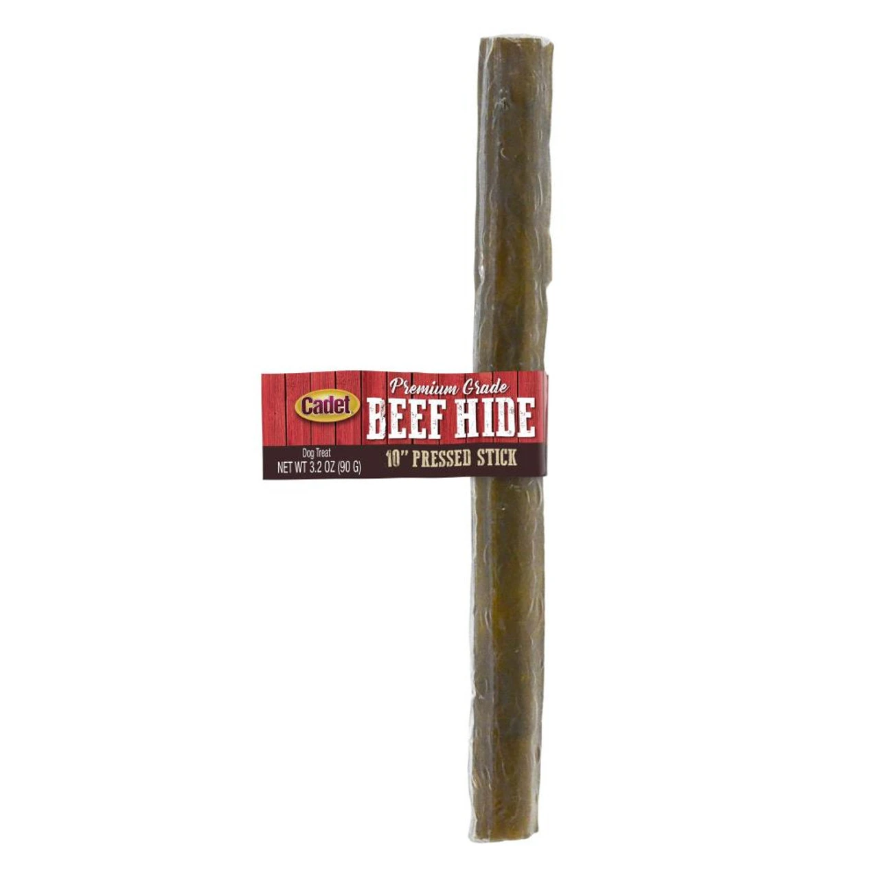 Cadet 20mm Premium Grade Pressed Beef Hide Stick, 10" 3 Cadet 20mm Premium Grade Pressed Beef Hide Stick, 10"