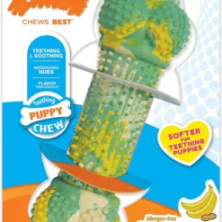 Nylabone Wolf Puppy Double Action Puppy Chew Peanut Butter And Banana Flavor