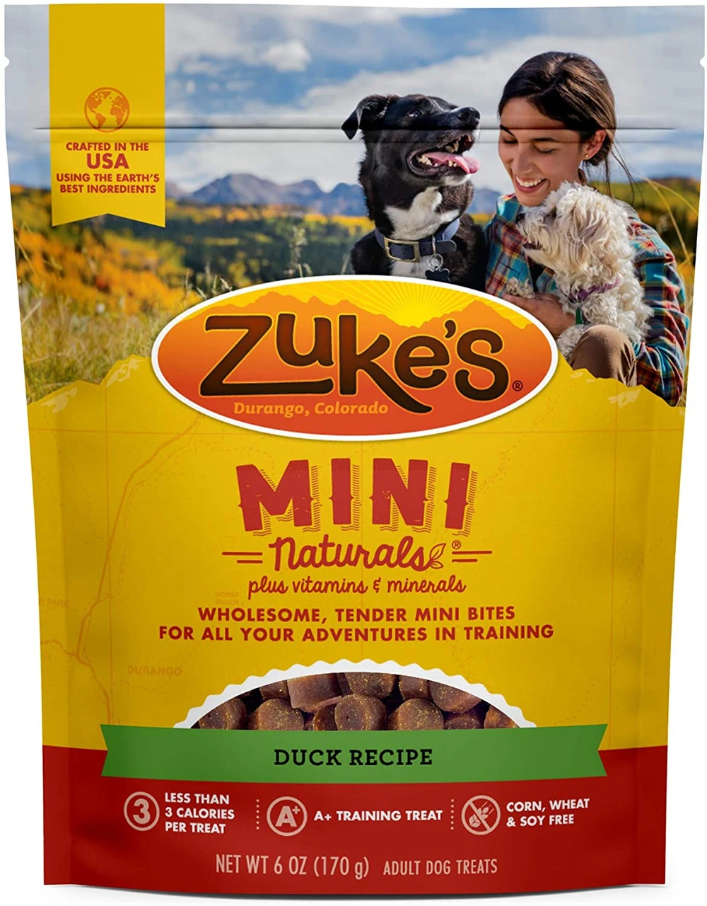 Zuke's Mini Naturals Duck Dog Treats 3 Zuke's Mini Naturals Duck Dog Treats
