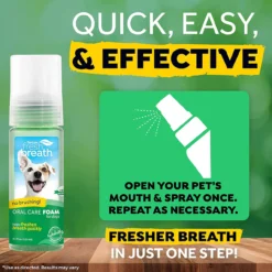 Tropiclean Fresh Breath Oral Care Foam, 4.50 Oz -Garden Supplies Sales 2024 81fo89 uEQL. AC SL1500 07296.1649958422