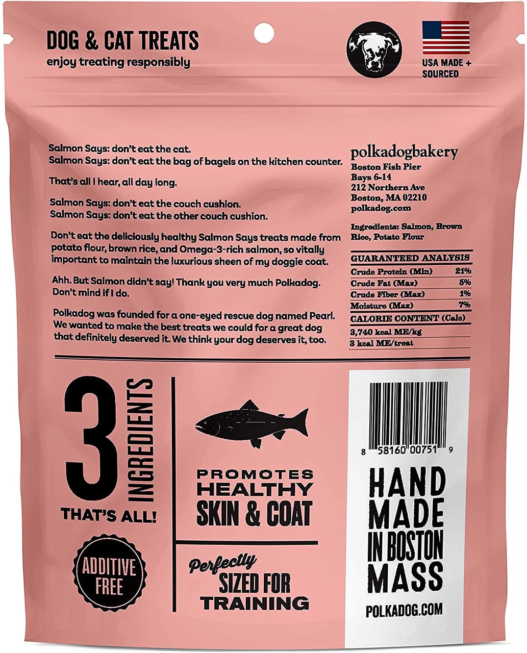 Polkadog Salmon Says Training Bits, 8 Oz 4 Polkadog Salmon Says Training Bits, 8 Oz - Image 2