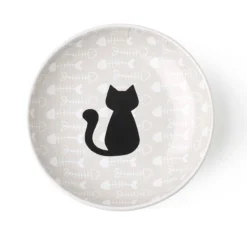 Petrageous Kitty & Fish Saucer, 5 Inch
