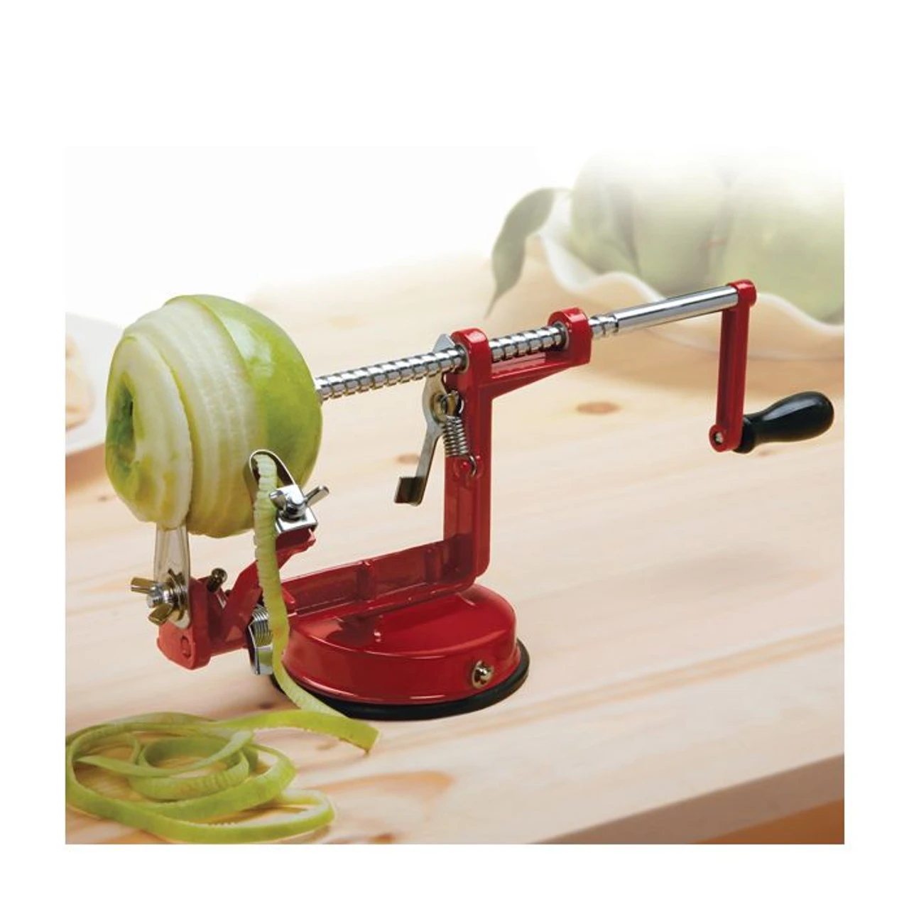 Norpro Apple Master With Vacuum Base, Red 6 Norpro Apple Master With Vacuum Base, Red - Image 4