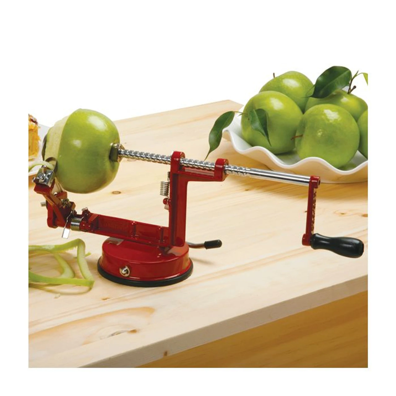 Norpro Apple Master With Vacuum Base, Red 5 Norpro Apple Master With Vacuum Base, Red - Image 3