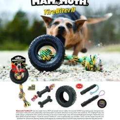 Mammoth Tirebiter II Natural Rubber Chew Toy -Garden Supplies Sales 2024 91Jr8q2XONL. AC SL1500 44765.1614119023