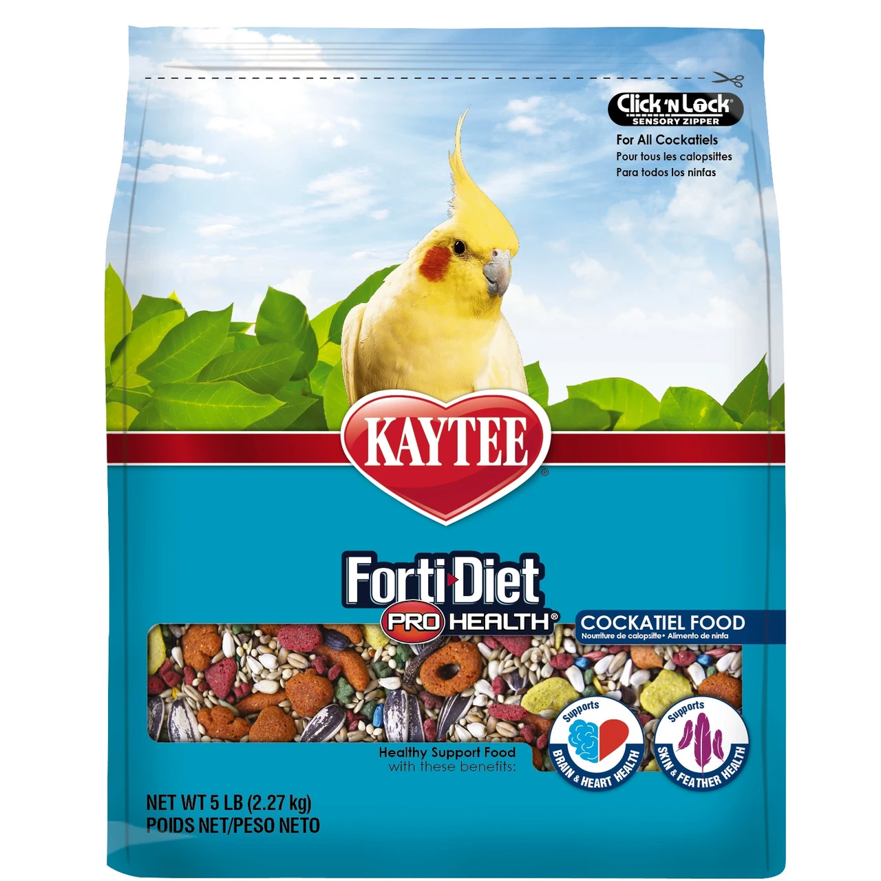 Kaytee Forti-Diet Pro Health Cockatiel Food, 5lb 3 Kaytee Forti-Diet Pro Health Cockatiel Food, 5lb