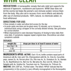 HomeoPet Avian Worm Clear, 15ml 5 HomeoPet Avian Worm Clear, 15ml -Garden Supplies Sales 2024 Avian WRM Clear back 1 510x690 94902.1656374233