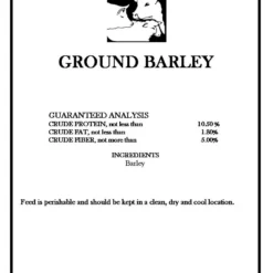 Ground Barley, 50lb -Garden Supplies Sales 2024 BARLEY GROUND Label 95698.1612485933