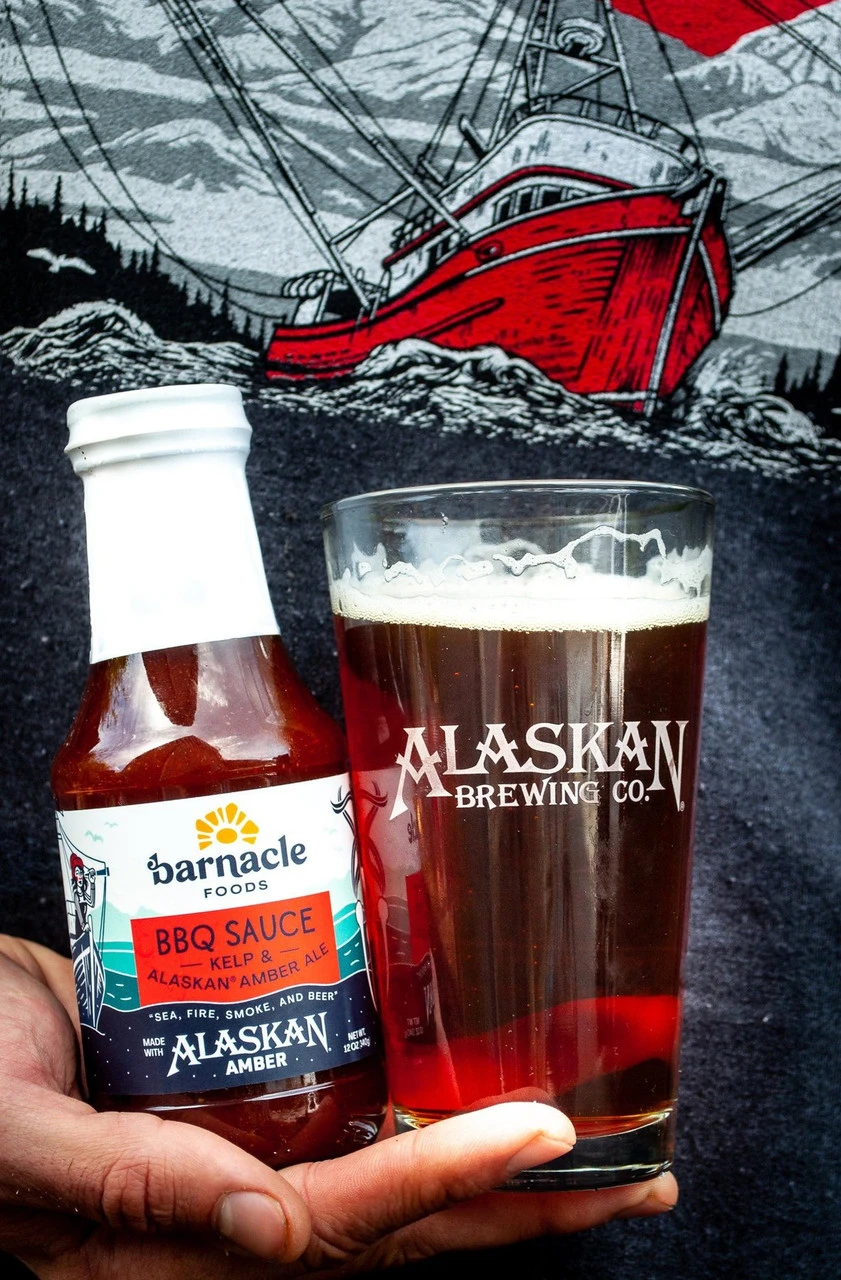 Barnacle Kelp & Alaskan Amber Beer Bar B Que Sauce, 12oz 5 Barnacle Kelp & Alaskan Amber Beer Bar B Que Sauce, 12oz - Image 3