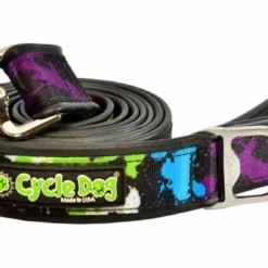 Cycle Dog Teal Paint Splatter Leash, 6ft